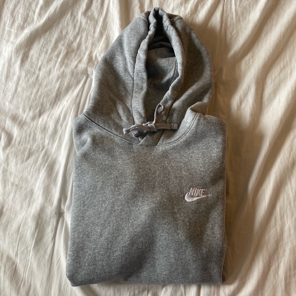 Gray Nike hoodie